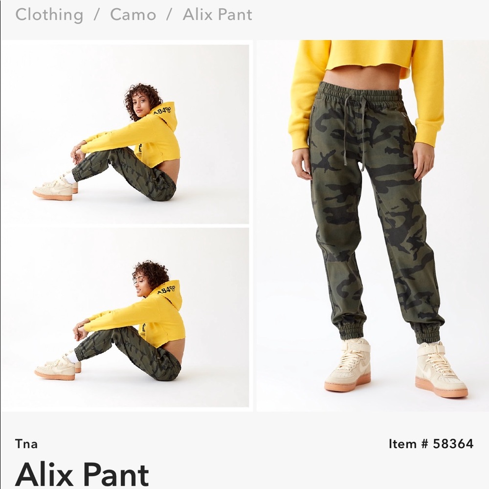 Aritzia Camo Alis Pant